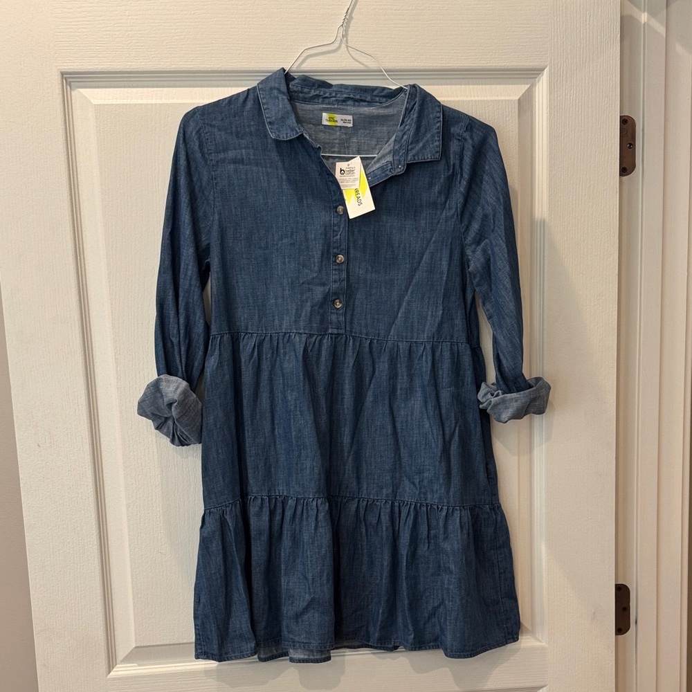 Epic Threads Girls size 18/20 Denim Blue Dress NWT
